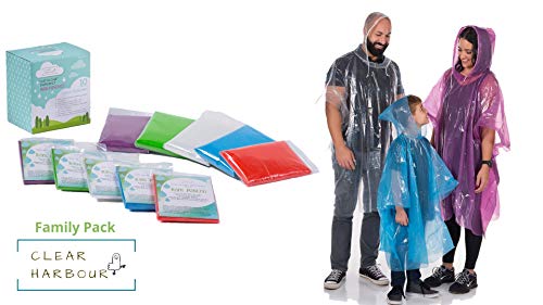 Clear Harbour Emergency Poncho Family Pack