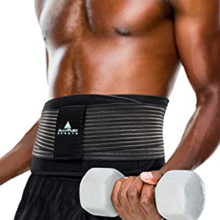 Lower Back Support Belt for Workout Plus Size Back Brace - Medical Grade Lumbar Sacral Orthotic Pads for Lower Back Pain Relief - Adjustable Straps Breathable Mesh Cooling Layer (XL/XXL)