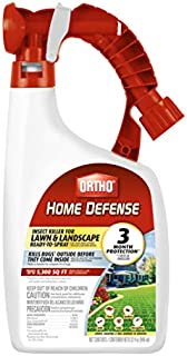 Ortho Home Defense Insect Killer for Lawn & Landscape Ready-to-Spray - Treats up to 5,300 sq. ft, Kills Ants, Ticks, Mosquitoes, Fleas & Spiders, Starts Killing Within Minutes, 32 oz.