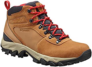 Columbia Men's Newton Ridge Plus II Suede Waterproof Boot - Wide, elk, mountain red 10.5 US