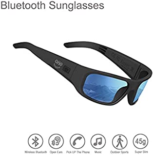 Audio Sunglasses,Open Ear Bluetooth Sunglasses to Listen Music and Make Phone Calls with Polarized UV400 Protection Safety Lenses,Unisex Design Sport Design Compatible for All Smart Phones