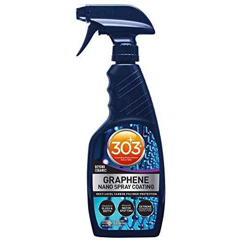 303 Graphene Nano Spray Coating - Next Level Carbon Polymer Protection - Enhances Gloss and Depth - Reduces Water Spotting - Extreme Hydrophobic Protection - Beyond Ceramic, 15.5 fl. oz. (30236CSR)