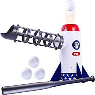 Baseball Sport Toys, Kids Automatic Ball Pitching Machine, Boys Indoors n Outdoors Ball Play Training Games, Extendable Ball Bat, Active Birthday Gift Toy Set for 8, 9 Year Old and up (Color May Vary)