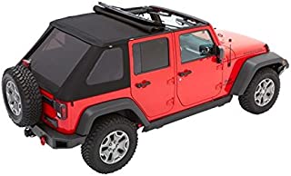 Bestop 56853-35 Black Diamond Trektop for 2007-2018 Jeep Wrangler JK Unlimited 4-Door