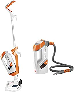 Bissell PowerFresh Lift-Off Pet Steam Mop, Steamer, Tile, Bathroom, Hard Wood Floor Cleaner, 1544A, Orange