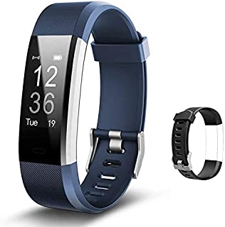 Lintelek Fitness Tracker with Heart Rate Monitor, Activity Tracker with Connected GPS, IP67 Waterproof Smart Band with Calorie Counter, Pedometer for Men, Women and Gift