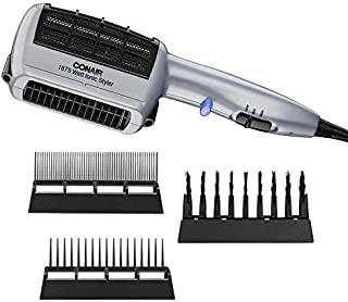 Conair 1875 Watt 3-in-1 Styling Hair Dryer with Ionic Technology, One Step Style and Dry, 3 Attachments to Detangle / Straighten / Volumize