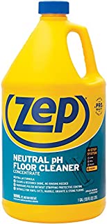 Zep Neutral pH Floor Cleaner Concentrate 1 Gallon ZUNEUT128 - Pro Trusted All-Purpose Floor Cleaner with No Residue,Blue (packaging may vary)