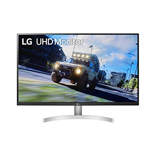 LG 32UN500-W 32 Inch UHD (3840 x 2160) VA Display with AMD FreeSync, DCI-P3 90% Color Gamut, HDR10 Compatibility, and 3-Side Virtually Borderless Design, Silve/White