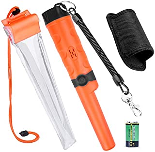 Kuman Pin pointer Water Resistant Metal Detectors with Holster Treasure Hunting Unearthing Tool Accessories Buzzer Vibration Automatic Tuning KW30