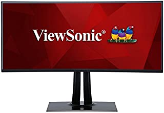 ViewSonic VP3881 38 Inch WQHD+ UltraWide Curved Monitor USB Type C 100% sRGB Rec709 HDR10 14-bit 3D LUT Color Calibration for Video and Graphics