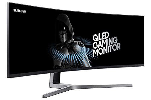 Samsung 49-Inch CHG90 144Hz Curved Gaming Monitor (LC49HG90DMNXZA)  Super Ultrawide Screen QLED Computer Monitor, 3840 x 1080p Resolution, 1ms Response, FreeSync 2 with HDR