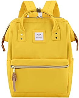 Himawari Travel School Backpack with USB Charging Port 15.6 Inch Doctor Work Bag for Women&Men College Students(900D-USB-Yellow)