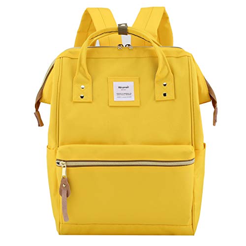 Himawari Travel School Backpack with USB Charging Port 15.6 Inch Doctor Work Bag for Women&Men College Students(900D-USB-Yellow)