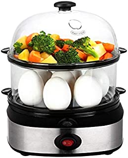 Egg Cooker, PowerDoF Multifunctional Double Layer Rapid Electric Egg Steamer Boiler with 14 Egg Capacity Auto Shut Off Feature