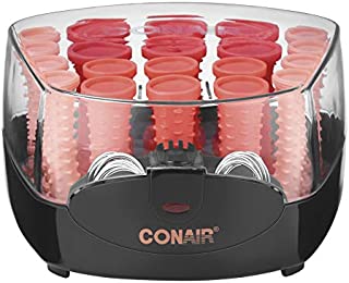 Conair Compact Multi-Size Hot Rollers; Pink/Coral (packaging may vary)