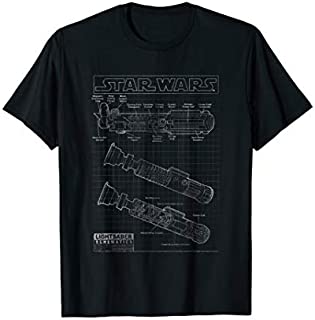 Star Wars Lightsaber Schematic Diagram Grid Graphic T-Shirt