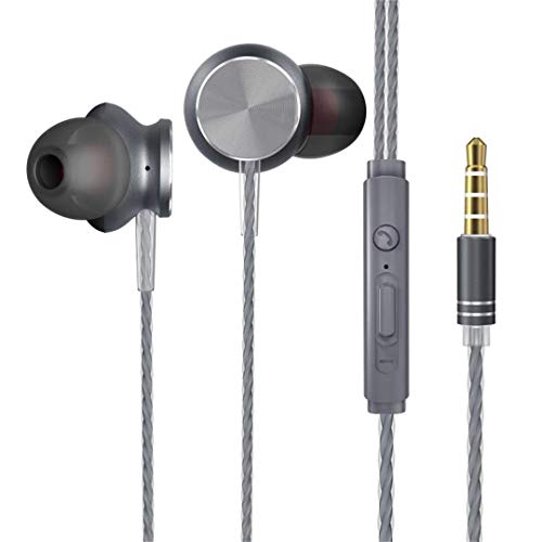 Earbuds Earphones Headphones with Remote & Microphone,in Ear Headphones Stereo Sound Noise Isolating Tangle Free for iPhone and Android Smartphones, Laptops, Gaming, Fits All 3.5mm Interface Device