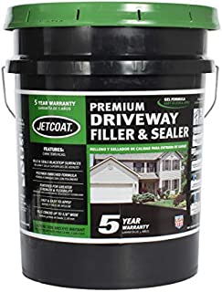 Jetcoat Premium Driveway Sealer, Asphalt Crack Filler and Sealant, Perfect for Blacktop Repair (5 Year Protection)