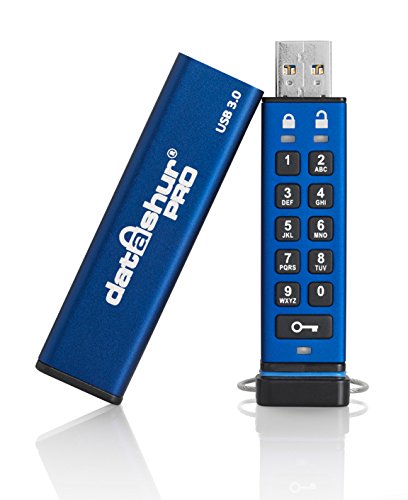 iStorage datAshur PRO 256-bit 4GB USB 3.0 Secure encrypted Flash Drive IS-FL-DA3-256-4