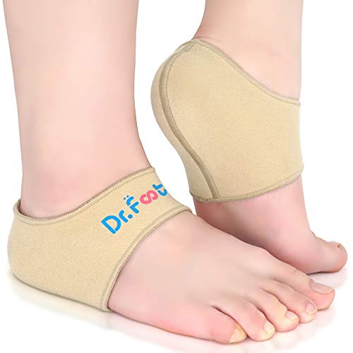 Dr. Foot's Heel Protectors, Heel Sleeves for Relieve Heel Pain from Plantar Fasciitis, Heel Spur, Cracked Heels