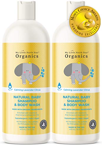 Baby Shampoo & Body Wash - Made in USA - Pack of 2 - Natural Hypoallergenic Tear-Free Soap for Kids & Toddlers