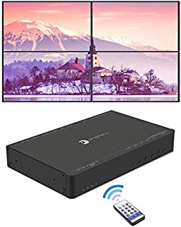 gofanco Prophecy 4K HDMI 2x2 Video Wall Controller & Processor  Up to 4K/60Hz YUV 4:4:4, 1x HDMI or mDP 1.2 Input, Bezel Correction, Fanless, Cascading (Supports 2x2, 1x3, 3x1, 1x4, 4x1, 3x3, 4x4)