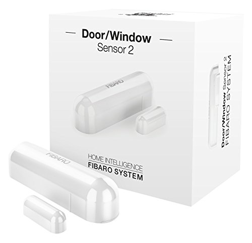 Fibaro FGDW-002-1 FGDW0021 Door/Window v2 with Temperature Sensor, Z-Wave Plus, FGWD-002-1, White