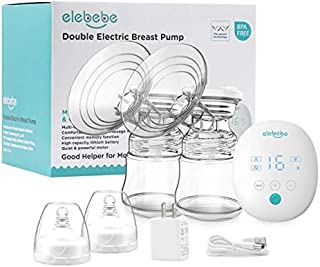 Portable Breast Pump  Hospital Grade Electric Breast Pump, BPA-Free, 4 Modes & 16 Levels Suction, Pain-Free Feeding Pump, USB Charging, Easy to Clean, Quiet, Anti-Backflow Hand-Free Smart Breast Pump