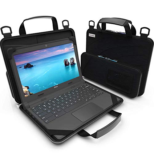 UZBL 11-11.6 inch Work-in Chromebook Laptop Case with Pouch and Shoulder Strap