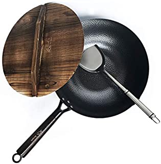 Carbon Steel Wok For Electric, Induction and Gas Stoves