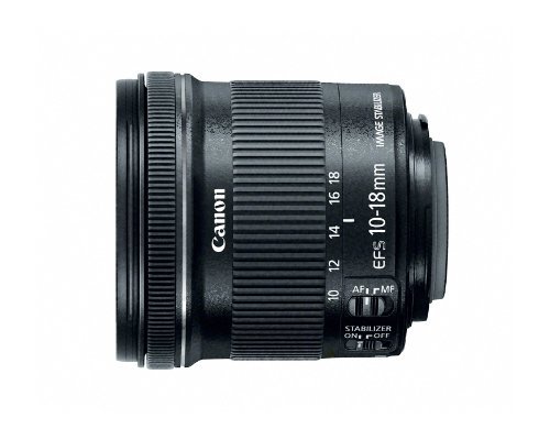 Canon EF-S 10-18mm f/4.5-5.6 IS STM Lens, Lens Only