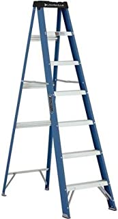 Louisville Ladder 7' Fiberglass Ladder with Pinch resistant spreader brace