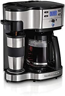 Hamilton Beach 2-Way Brewer Coffee Maker, Single-Serve and 12-Cup Pot, Stainless Steel (49980A), Carafe