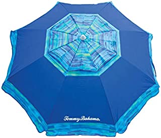 Tommy Bahama 7' Beach Umbrella 2018 Collection - Choose Your Color (Blue) (Original Version)