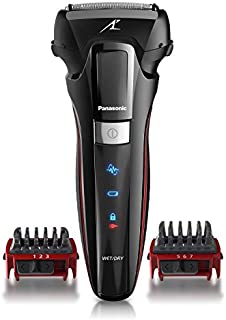 Panasonic Hybrid Wet Dry Shaver, Trimmer & Detailer with Two Adjustable Trim Attachments, Pop-up Precision Detail Trimmer & Shave Sensor Technology  Cordless Razor for Men - ES-LL41-K (Black)