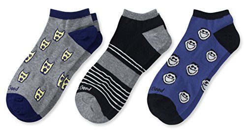 Life is Good No Show Socks (Pack 3), Jake/Rocket/Blue, One Size