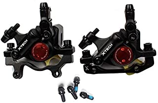 catazer MTB Road HB-100 MTB Road Line Pulling Hydraulic Disc Brake Calipers Front & Rear Mountain Bike Disc Brake E-Bike Disc Brake (1 Pair Black)