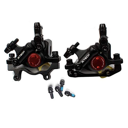 catazer MTB Road HB-100 MTB Road Line Pulling Hydraulic Disc Brake Calipers Front & Rear Mountain Bike Disc Brake E-Bike Disc Brake (1 Pair Black)