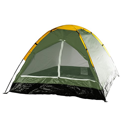 2-Person Tent, Dome Tents for Camping with Carry Bag by Wakeman Outdoors (Camping Gear for Hiking, Backpacking, and Traveling) - GREEN