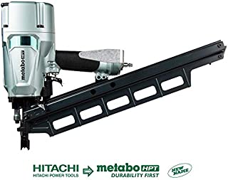 Metabo HPT Pneumatic Framing Nailer | 2-Inch up to 3-1/4-Inch Plastic Collated Full Head Nails | Tool-less Depth Adjustment | 21 Degree Magazine | Selective Actuation Switch | 5-Year Warranty (NR83A5)