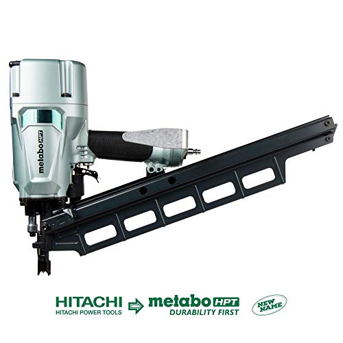 Metabo HPT Pneumatic Framing Nailer | 2-Inch up to 3-1/4-Inch Plastic Collated Full Head Nails | Tool-less Depth Adjustment | 21 Degree Magazine | Selective Actuation Switch | 5-Year Warranty (NR83A5)