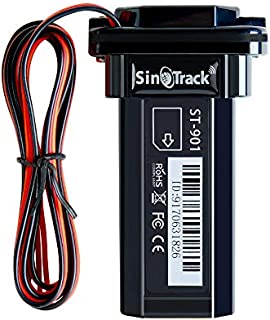 SINOTRACK Vehicle Car GPS Tracker, Anti Lost Alarm Locator Mini Portable Real-Time Location Device, Waterproof Car Motorcycle GPS Tracker Device for Truck Taxi, Support iOS Web Android Platform