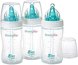 The First Years Breastflow Bottle, 9-Ounce, Set of 3