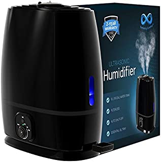 Everlasting Comfort Humidifiers for Bedroom (6L) - Humidifier with Essential Oil Tray (Black)