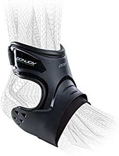 DonJoy Performance POD Ankle Brace, Best Support for Stability, Ankle Sprain, Roll, Strains for Football, Soccer, Basketball, Lacrosse, Volleyball - Small - Right - Black