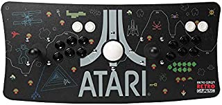 Atari Arcade Fightstick USB Dual Joystick 2 Player Game Controller for PC Mac Raspberry Pi Console Xbox PC Version PS3 with Trackball