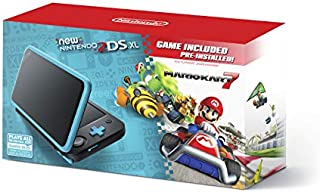 New Nintendo 2DS XL - Black + Turquoise With Mario Kart 7 Pre-installed - Nintendo 2DS