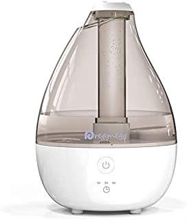 Cool Mist Humidifier- Quiet Humidifiers for Bedroom, Ultrasonic Baby Humidifier with High Low Mist, Optional Timer, Night Light, Last 12-30 Hours, Easy Clean Filterless Air Humidifier for Home Office