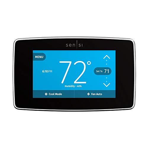 Emerson Sensi Touch Wi-Fi Smart Thermostat with Touchscreen Color Display, Works with Alexa, Energy Star Certified, C-wire Required, ST75